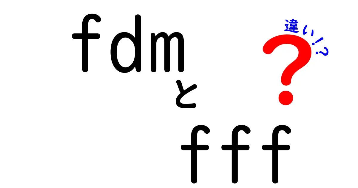 fdm　fff　違いをきちんと解説！3Dプリント初心者がつまずかない基礎ガイド